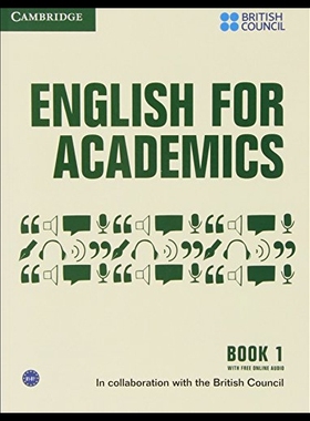 【预售】English for Academics 1 Book with Online Audio