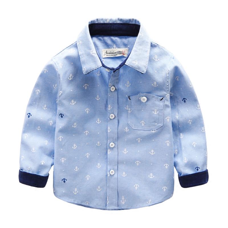 Chemise garcon à manche longue - Ref 2082025 Image 1