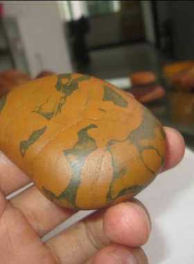 观赏石黄蜡石赣江石信江石图案画面造型石手玩摆件彩陶石卵石奇石