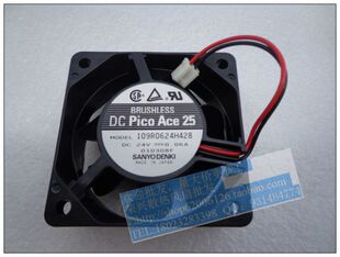 109R0624H428 0.06A 二线6CM风扇 24V 日本三洋6025
