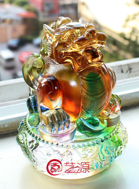 琉璃貔貅风水镇宅朋友生日摆件
