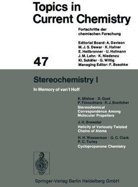 【预订】Stereochemistry 1: In Memory of Van T Hoff
