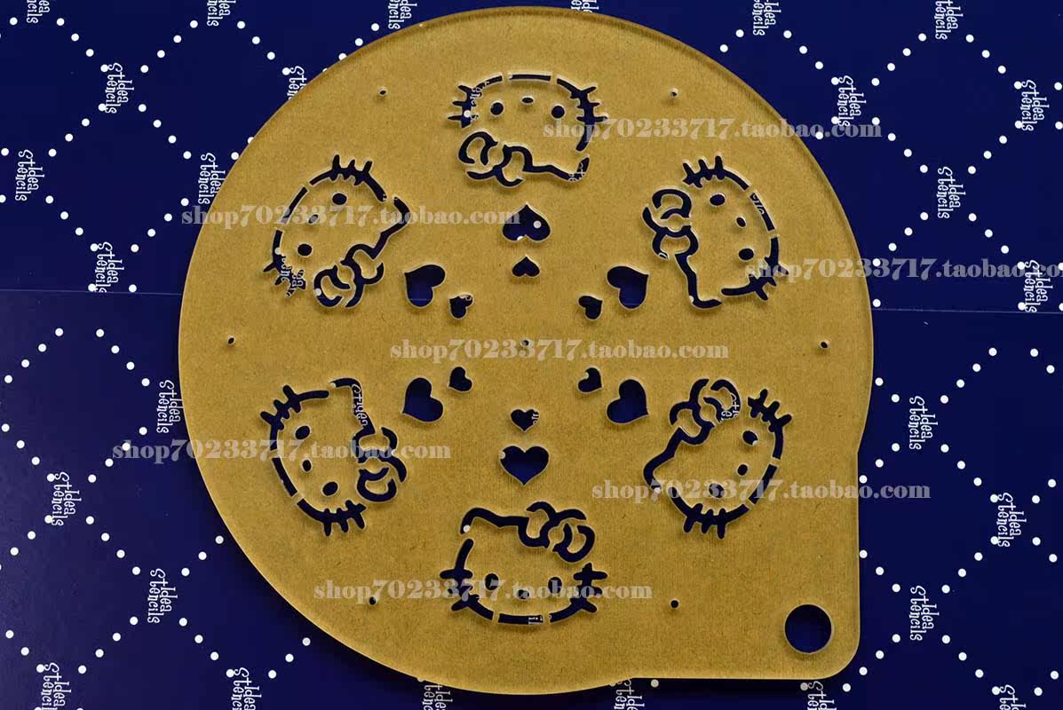 六等分/Hello Kitty/6卡通头像/亚克力糖霜模/粉筛/蛋糕模/雕花模