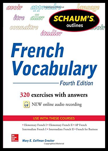 【预售】Schaum's Outline of French Vocabulary 书籍/杂志/报纸 进口教材/考试类/工具书类原版书 原图主图