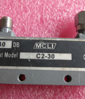 美国进口MCLI C2-30 1-2GHz 30dB 50W SMA 射频同轴定向耦合器