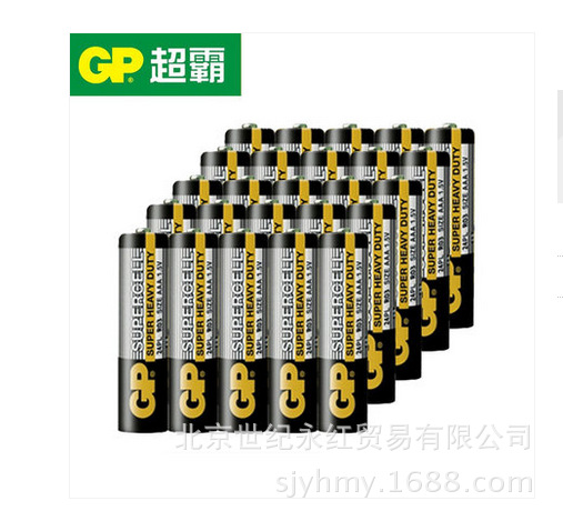 超霸电池GP超霸5号电池 AA电池 R6P 15p 无汞环保超强碳性 单粒价