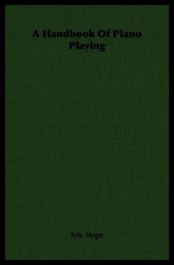 【预售】A Handbook of Piano Playing
