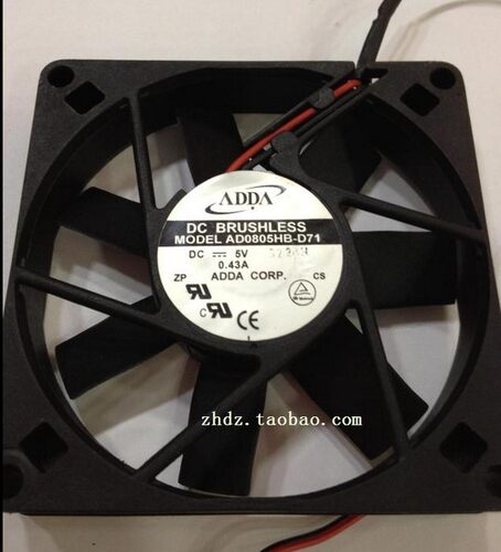 原装台湾协喜ADDA AD0805HB-D71 8015 5V 0.43A 机箱电源静音风扇