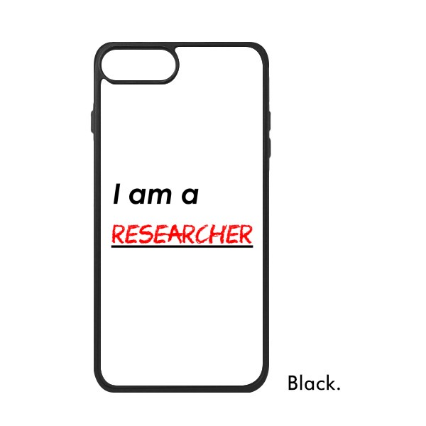 适用于iPhone标语我是个研究员Xr手机壳max保护套678plus硅胶11