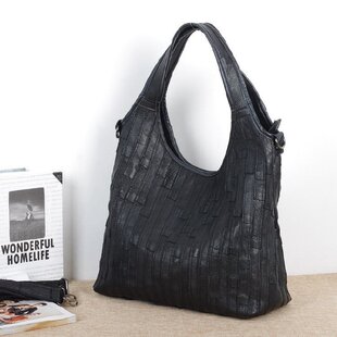 潮牛皮大包拼接女士包包单肩斜挎包 新款 时尚 真皮女包2020夏季