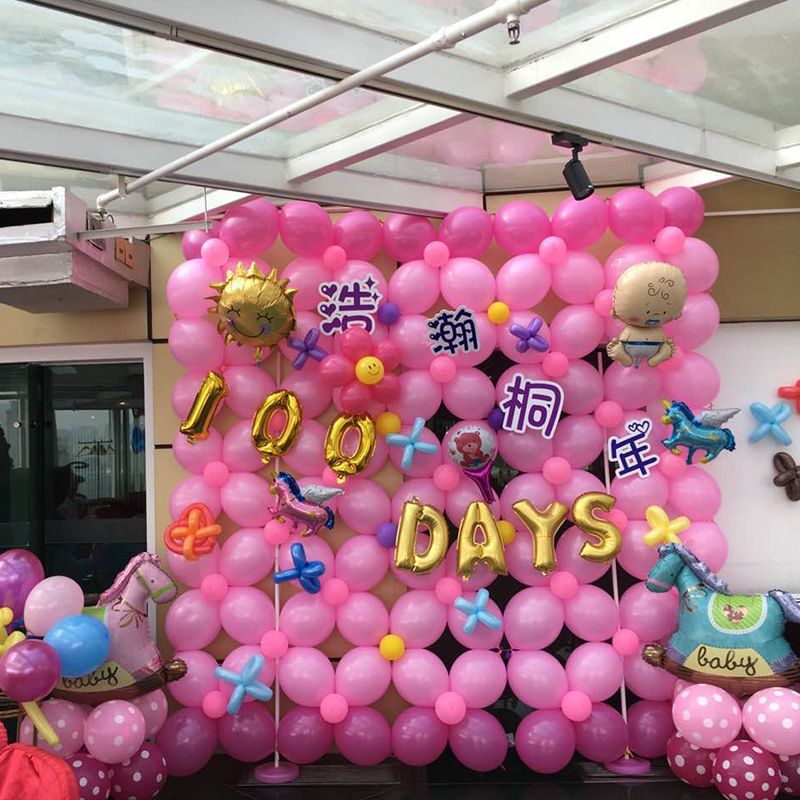 宝宝百日宴气球布置套餐生日派对百露双满月百岁背景墙六一装饰|ruв категории фестиваль товаров/подарок, шар/плавучих воздушный шар, шар - от Buy2taobao.com для оказания профессиональной услуги покупки агента Taobao