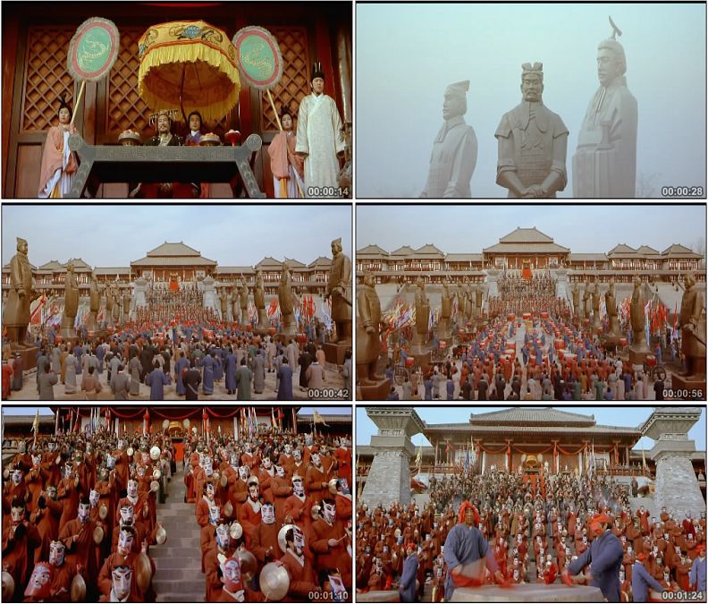 战国时期秦始皇古代祭祀仪式高清实拍视频素材