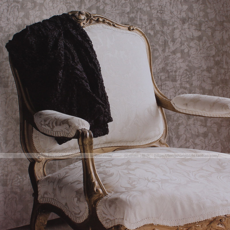 美式花纹软包复古客厅进口美国