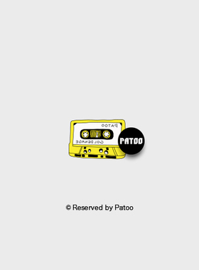 【PATOO怕痛】原创防水纹身贴 磁带 Tape 创意礼品音乐节文艺复古