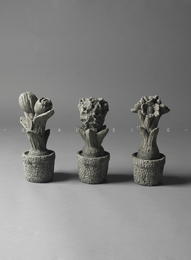 象形design欧式风石艺植物摆件