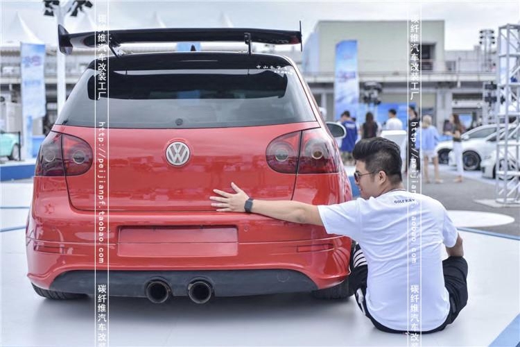 大众高尔夫4 5 6 7尚酷 POLO R20改装碳纤维大尾翼定风翼扰流包围