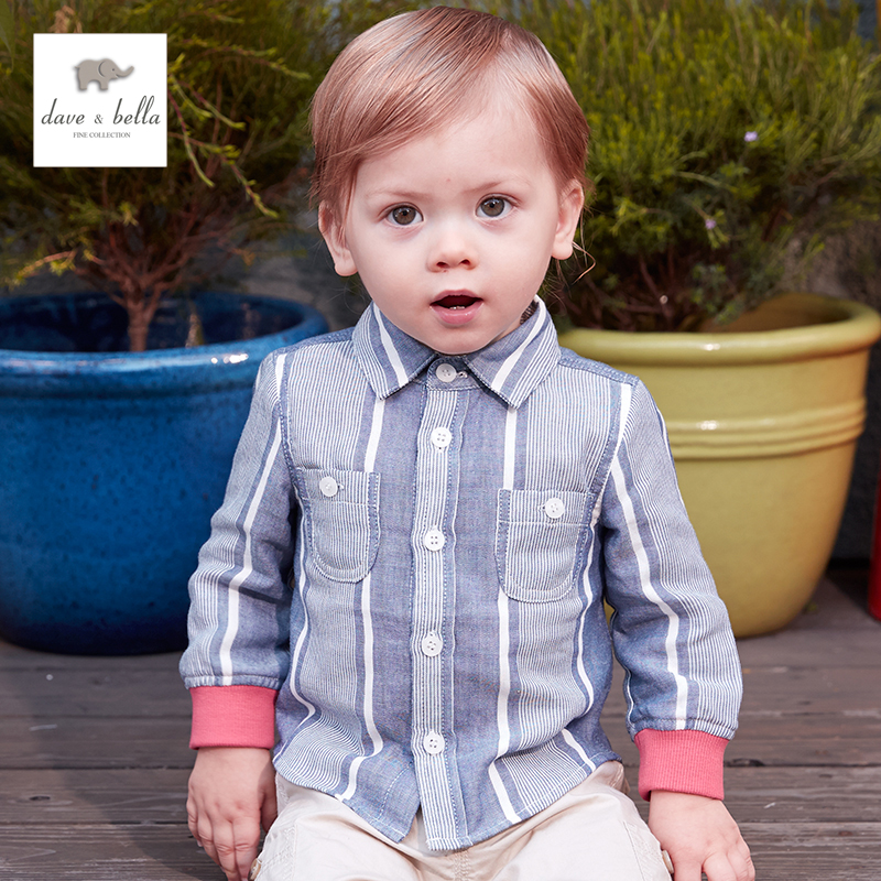 Chemise garcon DAVEBELLA à manche longue - Ref 2082242 Image 1