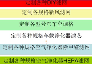 DIY新风系统过滤网定制净化器过滤网初效HEPA活性炭中央空调滤芯