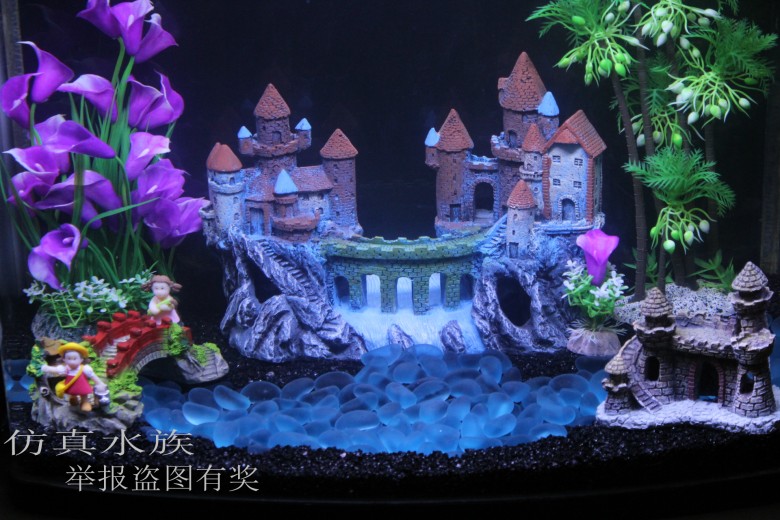 超划算仿真水草鱼缸造景装饰造景套餐水族箱通用造景摆设包邮