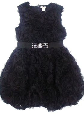 乐天BABY*PLACE5-14岁女童黑色背心裙连衣裙公主裙礼服裙5195610