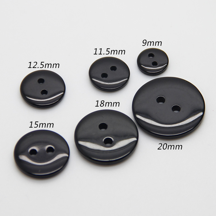 厂家直销纽扣9mm-25mm两眼面包