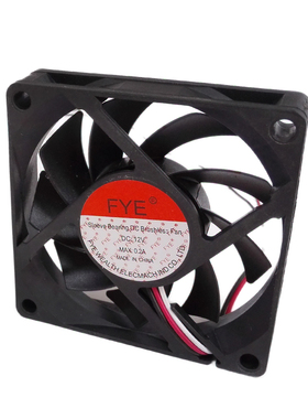 FYE 7CM 12V直流风扇 7015 散热风扇12V 7015 机箱风扇3P