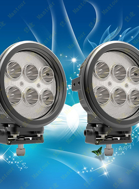 7寸60W 新款美国灯珠 坦途猛禽越野改装LED前杠车顶聚光超亮射灯