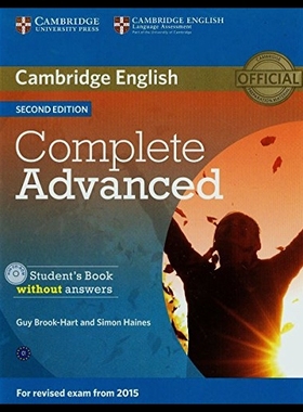 【预售】Complete Advanced Student's Book Witho