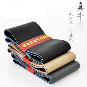高级真皮牛皮手缝汽车方向盘套 防滑高档耐用无味四季通用把柄套