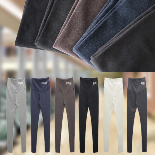 春秋装 时尚 纯棉托腹弹力孕妇打底裤 修身 孕妇打底裤 百搭显瘦裤 韩版