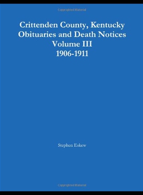 【预售】Crittenden County, Kentucky Obituaries and Death