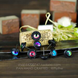 升级版 耳朵看见了 银针银耳托 眼睛皮耳钉 原创手工牛皮饰品耳环