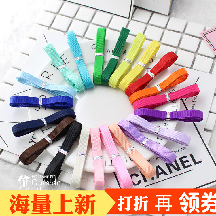 9mm罗纹带手工制作发夹DIY