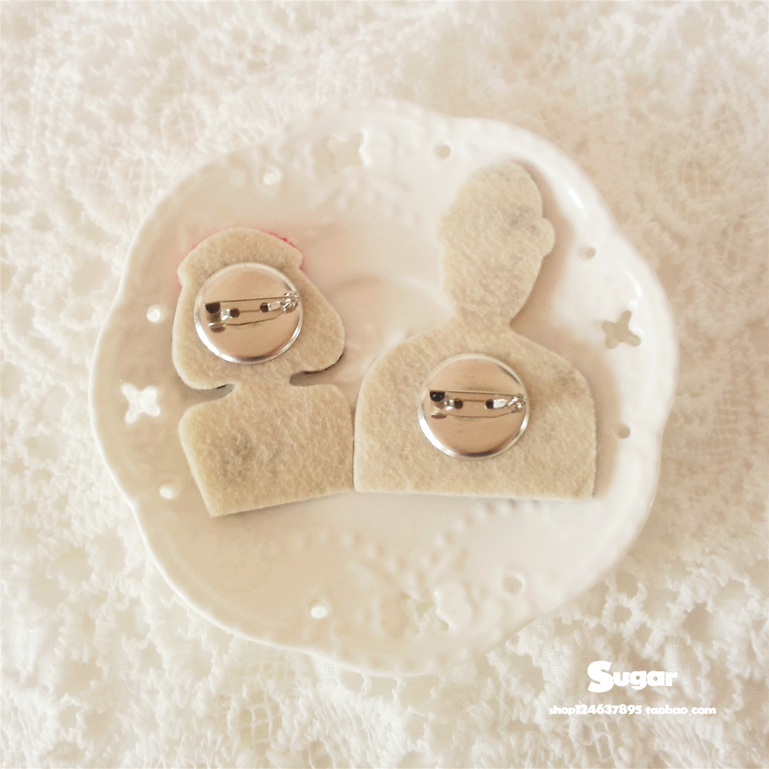 Broche Lovers en autre - Ref 1178169 Image 5
