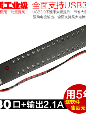 西普莱SIPLAR 工业集线器 A-812  30口USB HUB工业HUB手机投屏刷机 充电快充TF卡 U盘 硬盘扩展