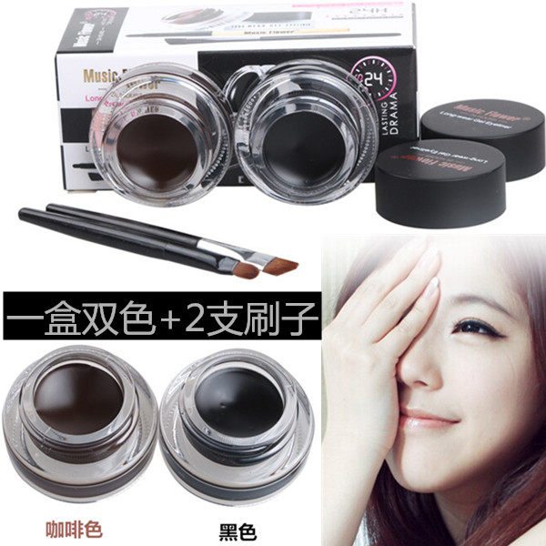 Double color Eyeliner Halo waterproof Anti-sweat No bleaching Lasting Megalopia Make up beginner quality goods Eyelinerin the Makeup/Perfume/Beauty tools , Eyeliner  category - from Buy2taobao.com to provide professional Taobao agent buy service