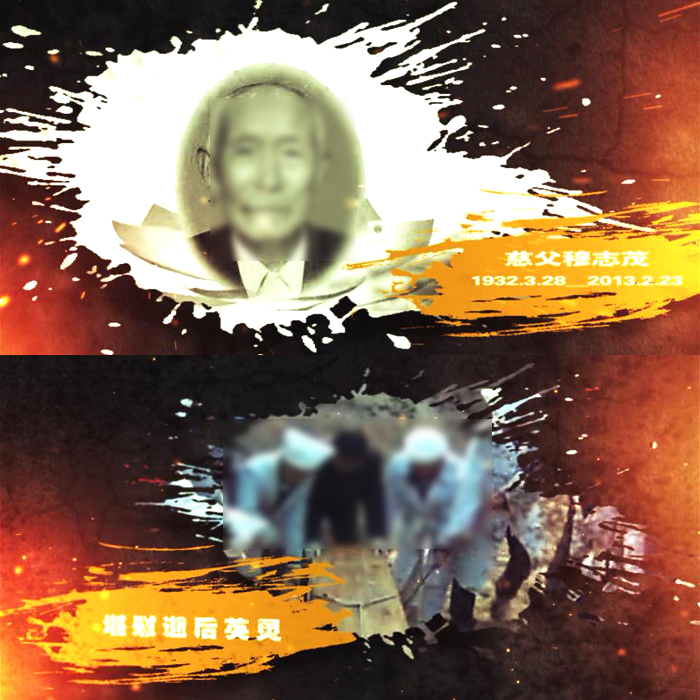 D0022-AE葬礼片头模板_丹心昭日月