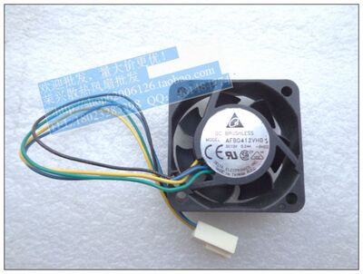 AFB0412VHB-9H02 原装台达4CM 4015 12V 0.24A双滚珠 4线散热风扇