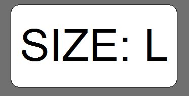 ²»¸É½º³ßÂë±êÇ©·þ×°´óÖÐСÂëÌùÖ½·½ÐγßÂë±êXS/S/M/L/XL/XXL/XXXL