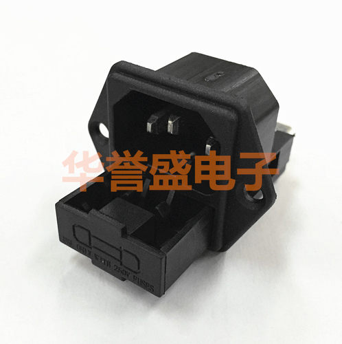 台湾PRONIC 器具 电源 AC插座 PST-101F-SD-C 带保险二合一
