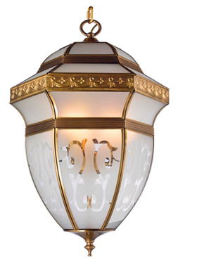 美式欧式过道,凉亭,阳台,走廊新古典纯铜欧式单吊灯P3059-3