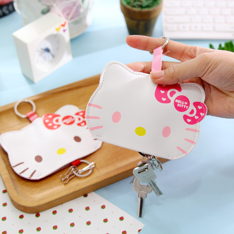 originality Japan and South Korea Home Furnishing lovely Hello Kitty Leatherwear Key set Pull out Telescoping Portable key casein the Festive supplies/Gift , Gift ideas , Creative Wallets  category - from Buy2taobao.com to provide professional Taobao agent buy service