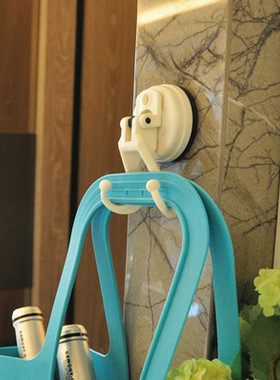 台湾FECA非卡吸盘黛安娜双钩厨房浴室车用门后强力衣架无痕粘钩