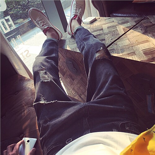 Jeans pour adolescent pieds Slim pour automne - Ref 1482214 Image 1