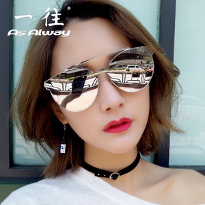 个性潮人太阳镜2022新款潮女士圆脸大墨镜眼睛男士长脸眼镜蛤蟆镜