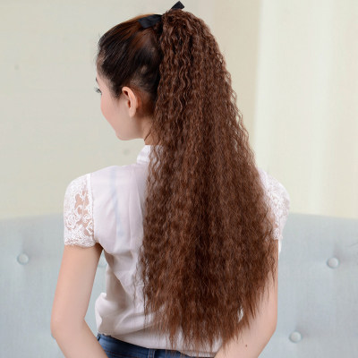 古装假发影楼新娘盘头造型假发影视舞台演出复古蓬松长玉米须马尾