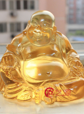 百财赐福镇宅结缘祝寿琉璃工艺品