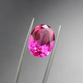 椭圆形蛋形玫瑰红宝石裸石彩宝七月石大师粉融未镶嵌玫红碧玺宝石