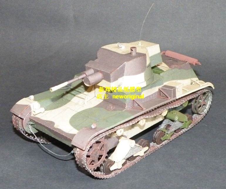 二战7TP大比例坦克老式装甲车 坦克模型