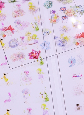 Cooldiy 水晶滴胶素材 森系动物鲜花小金鱼 树脂滴胶透明素材